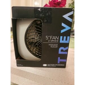 O2COOL Treva 5-Inch Portable Desktop Air Circulation Battery Fan